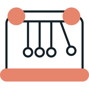 Abaküs modern simgesinin vektör illüstrasyonu