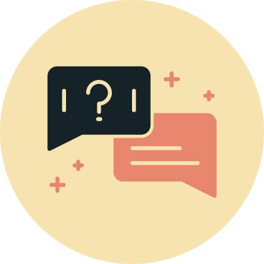 Sohbet simgesi vektör illüstrasyonu