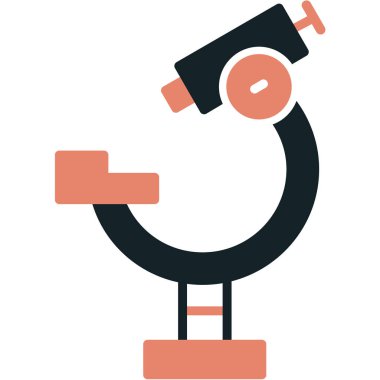 Teleskop. Web simgesi basit illüstrasyon