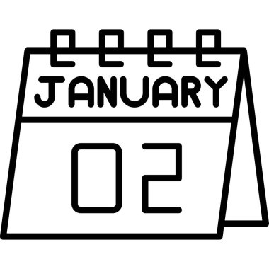 Takvim simgesi vektör illüstrasyonu