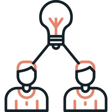 iş takım çalışması kutsal kişilerin resmi, vektör çizim