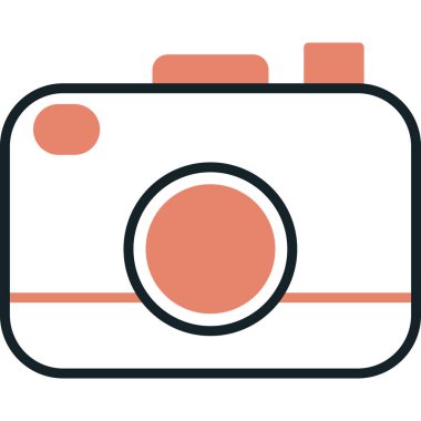 kamera simgesi vektör illüstrasyonu