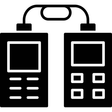 Bir telefon simgesinin vektör illüstrasyonu