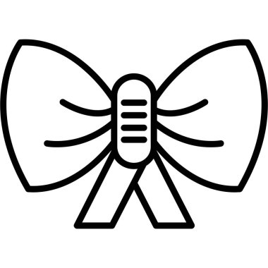 Şerit yay vektör simgesi