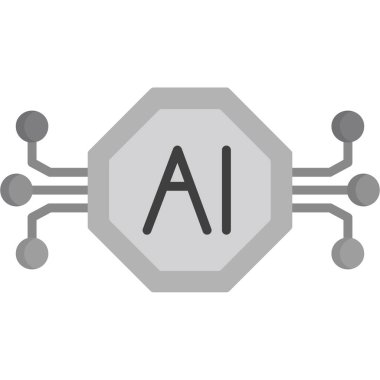 ai simgesi modayı takip ediyor. Web sitenizin tasarımı için ai simgesi, logo, uygulama, ui. Vektör illüstrasyonu, 10
