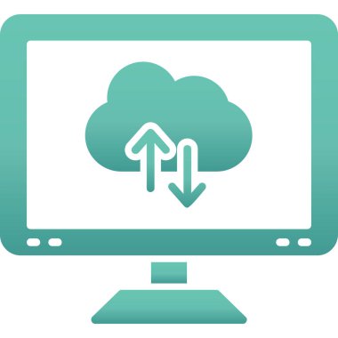 Kolayca düzenleyebilen ya da düzenleyebilen bulut hesap vektörü simgesi