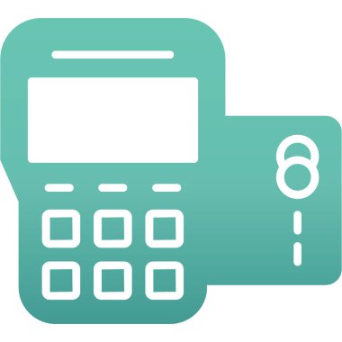 Moda Biçimli İzole Arkaplanda Kredi Kartı Simgesi