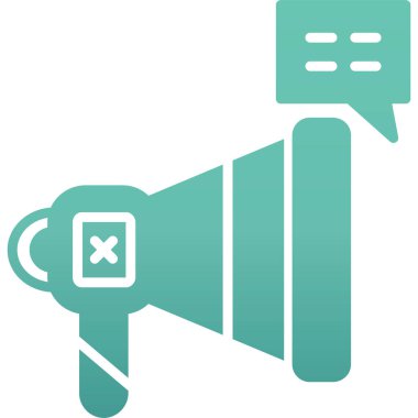 Konuşmacı. Web simgesi basit tasarım