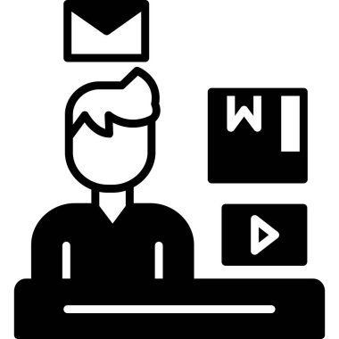 seo modern simgesinin vektör illüstrasyonu