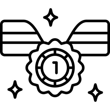 Çizgi film simgesinin vektör çizimi