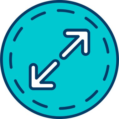 Ok. Web simgesi basit illüstrasyon