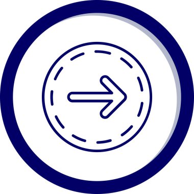 ok simgesi vektör illüstrasyonu