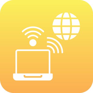 Wifi simgesi, vektör illüstrasyonu