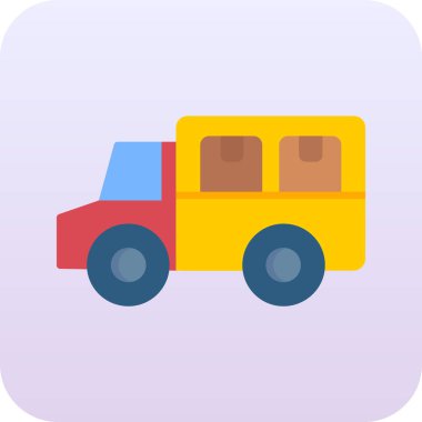 Modern araba simgesinin vektör illüstrasyonu