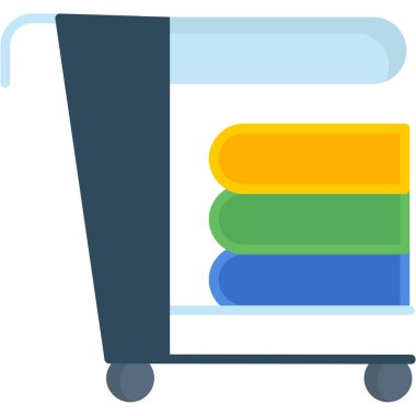 Sepet ikonu vektör illüstrasyonu