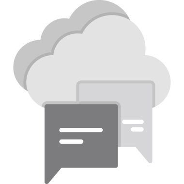 bulut hesaplama vektörü simgesi