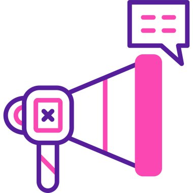 Megafon. Web simgesi basit tasarım