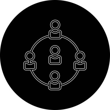 İnsan simgesinin vektör illüstrasyonu