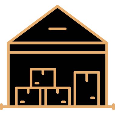 Depo simgesi vektör illüstrasyonu