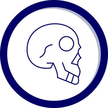 Kafatası simge vektör çizim