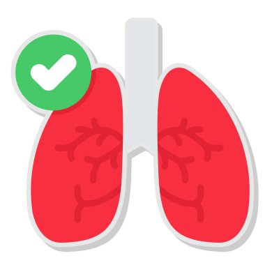 Akciğerleri kırmızı kurdeleli.