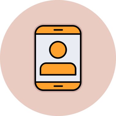 Akıllı telefon. Web simgesi basit illüstrasyon