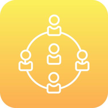 İnsan simgesinin vektör illüstrasyonu