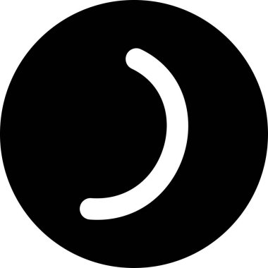 Ay. Web simgesi basit illüstrasyon