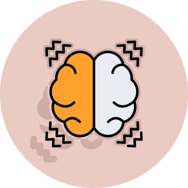 vektördeki beyin simgesi