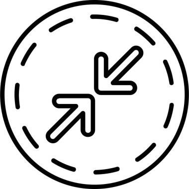 yön simgesi, vektör illüstrasyonu