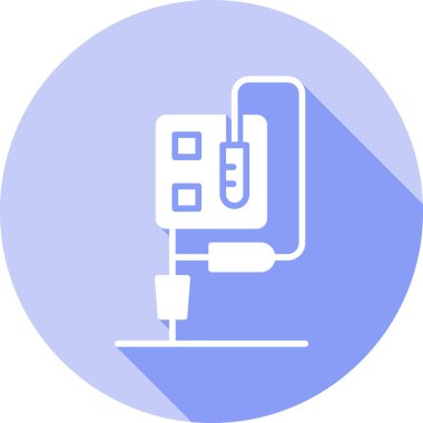 Laboratuvar. Web simgesi basit illüstrasyon