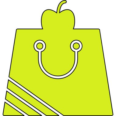 çanta çantası simgesi - taslak biçimi