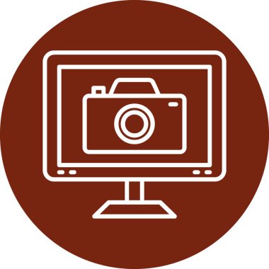 dizüstü bilgisayar web simgesi basit illüstrasyon