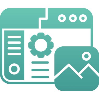 Web tasarım vektör çizgisi simgesi