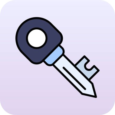 tornavida ve anahtar simgesi vektörü. izole edilmiş ve simgelendirilmiş