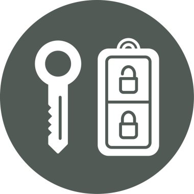 Anahtar simgesi vektör illüstrasyonu