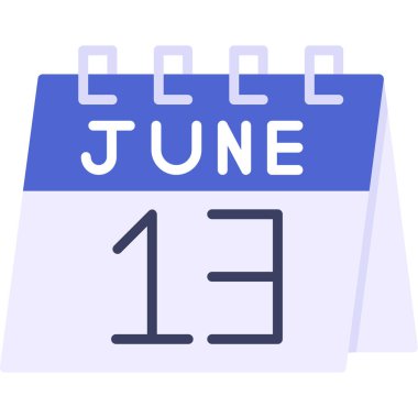 12 Haziran takvimi - 31 simge simgesi