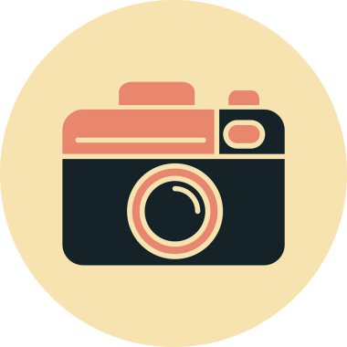 kamera simgesi vektör illüstrasyonu