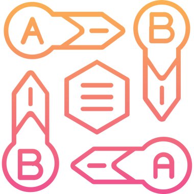 Evrensel, vektör illüstrasyonunun basit simgesi