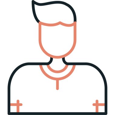 Doktor. Web simgesi basit illüstrasyon