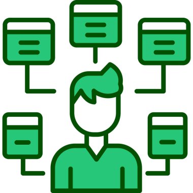 ağ paylaşım simgesi çizimi