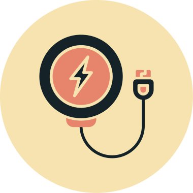 Elektriğin vektör illüstrasyonu