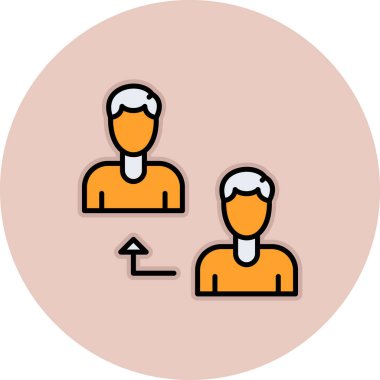 İnsan simgesinin vektör illüstrasyonu