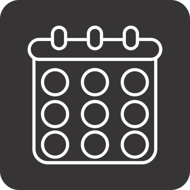 takvim simgesini, basit vektör çizim