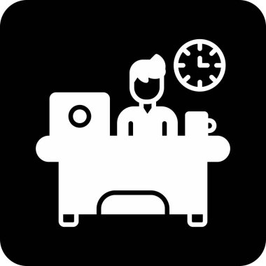 Kişisel ve ticari çalışmaların illüstrasyon vektör simgesi.