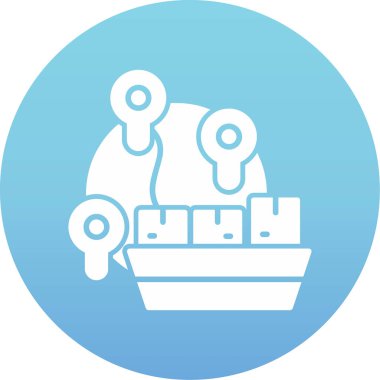 Gemi. Web simgesi basit illüstrasyon