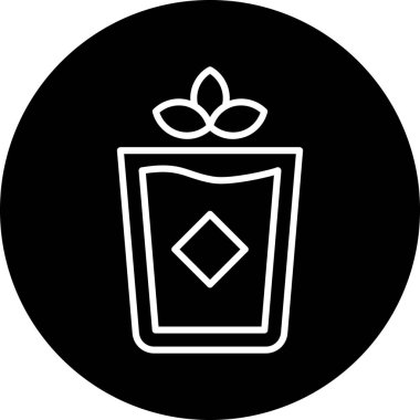 Bir hediye simgesinin vektör illüstrasyonu