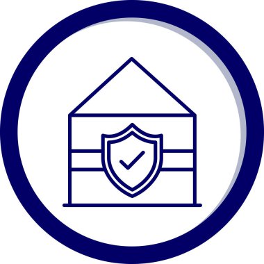 kalkan ikon vektör illüstrasyonu