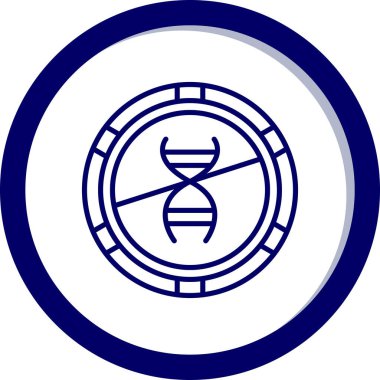 DNA simgesi vektör illüstrasyonu