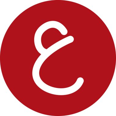 E harfi logo tasarım vektör şablonu. E harfi simgesi